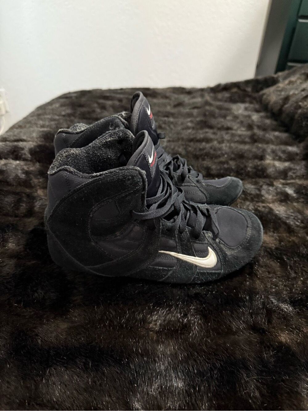 Nike Speed Sweep Wrestling Shoes Mens High Top Sz 9.5 2001